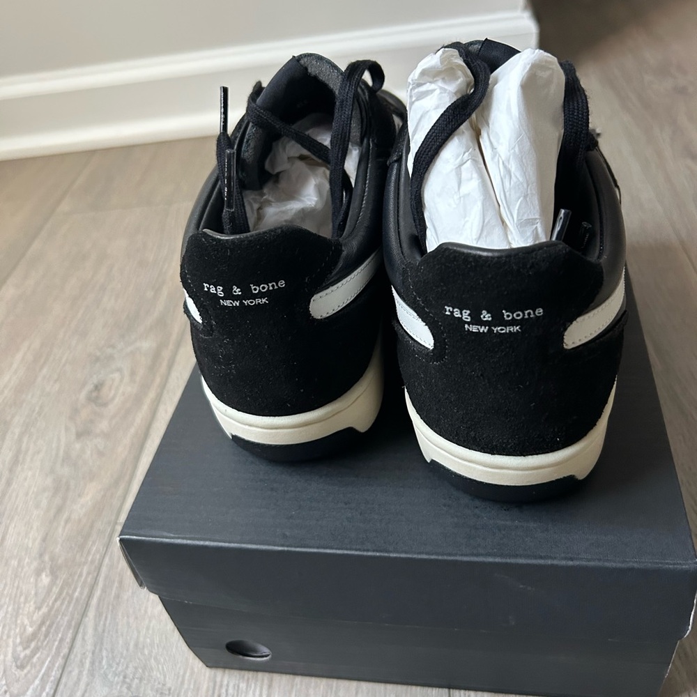 rag & bone Black and White Men's Sneakers - Picture 3 of 5